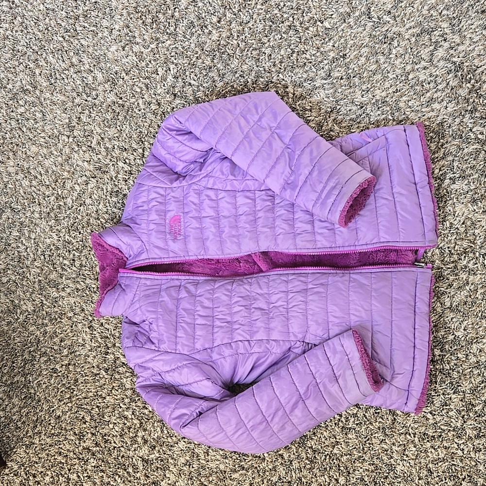 Northface Face Reversable Coat Purple- XL size 16